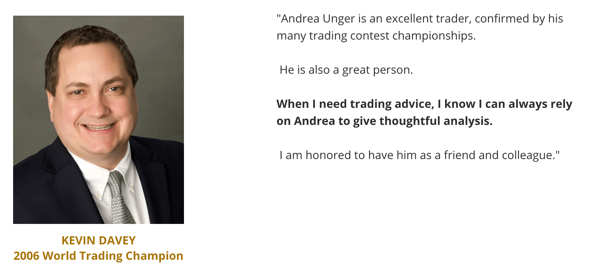 Andrea Unger - Talking Trading